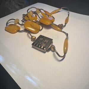 Handcrafted 48 statement necklace built